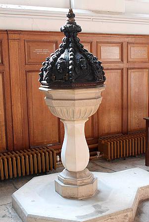 St Sepulchre Newgate - The Font